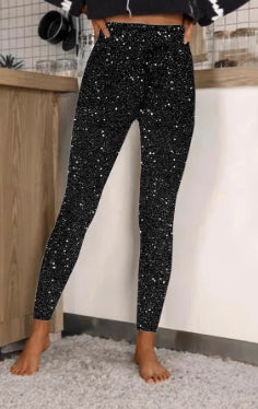 European And American Leggings Sequined Casual Outdoor Pants