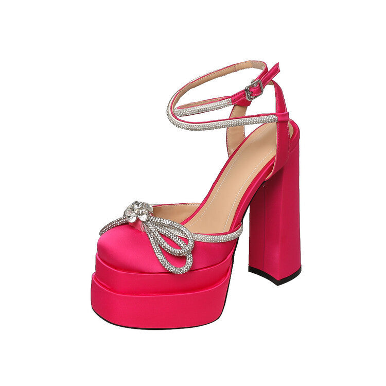 YrotiQ Diamond Darling Platform Heels