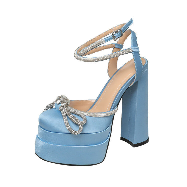 YrotiQ Diamond Darling Platform Heels