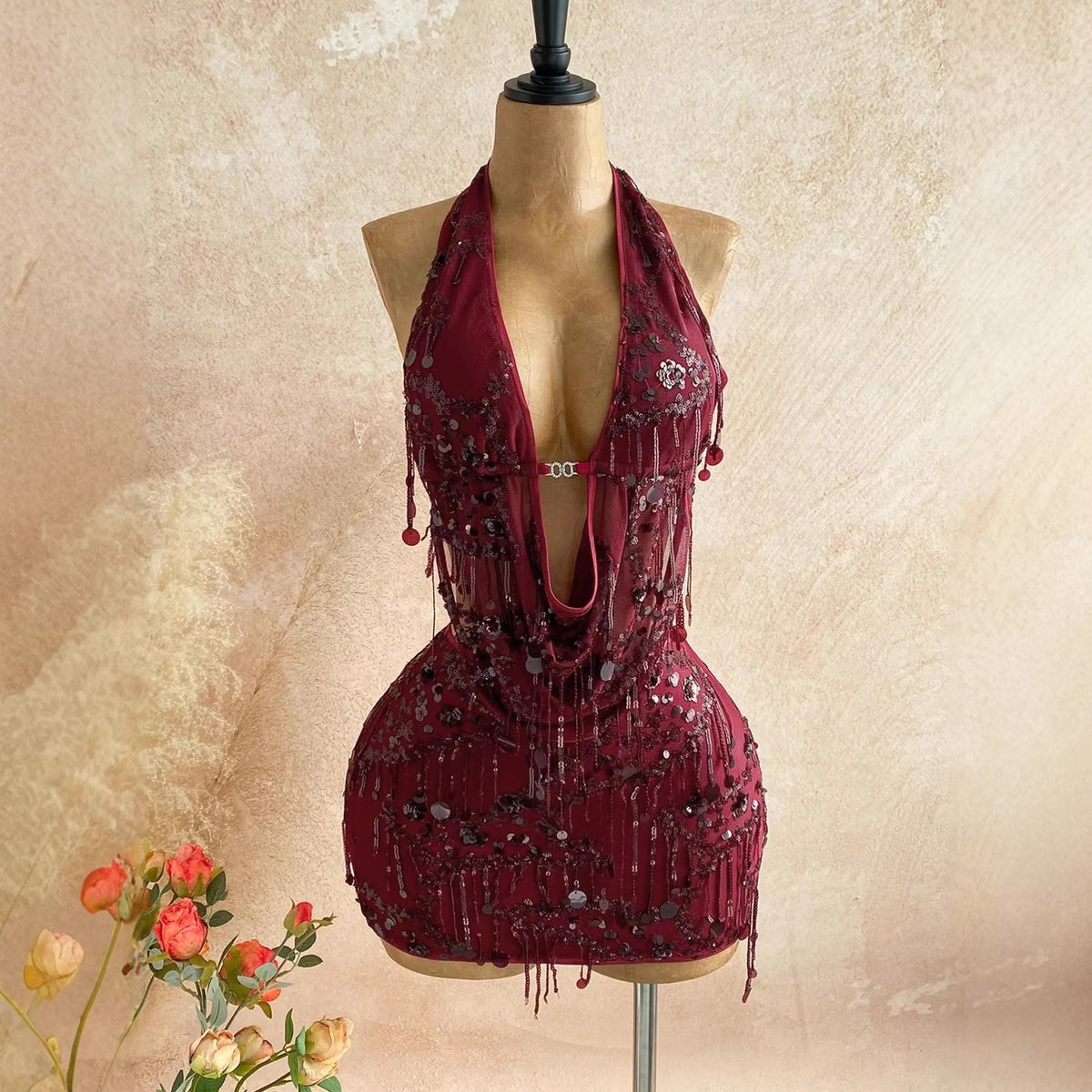 Showstopper Sequin Fringe Two-Piece Set