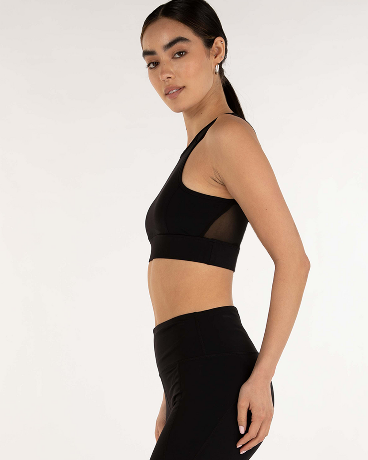 YQ FlexMesh Longline Sports Bra