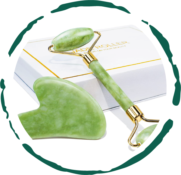 YQ Glow Ritual Facial Roller & Gua Sha Set