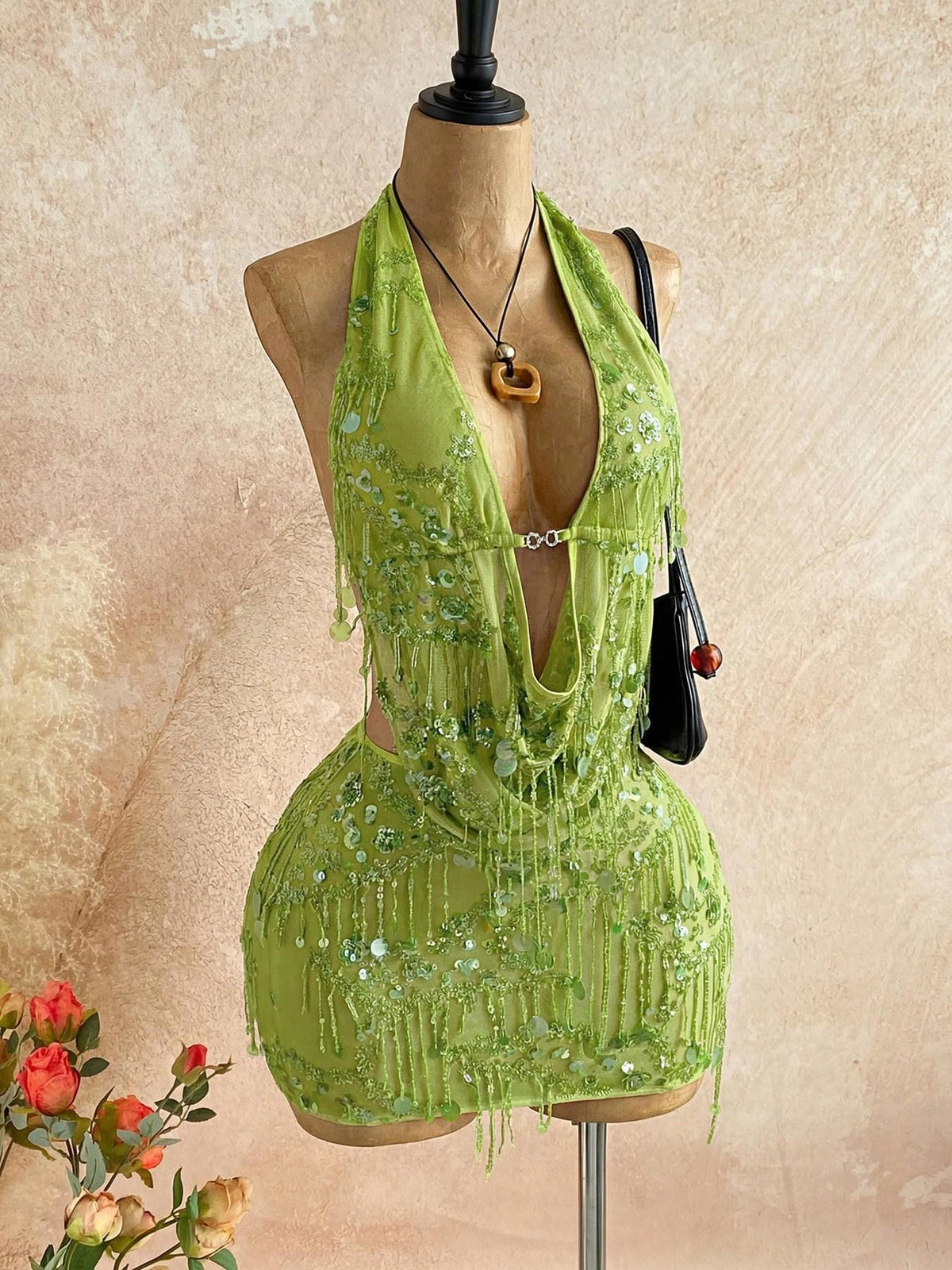 Showstopper Sequin Fringe Two-Piece Set