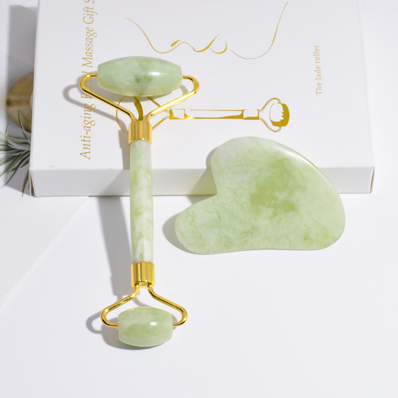 YQ Glow Ritual Facial Roller & Gua Sha Set
